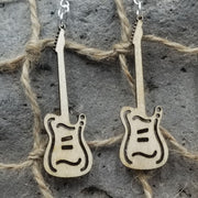 "Electric Guitar" Musical Instrument Dangle Earrings